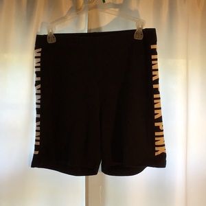 Pink brand biker shorts
